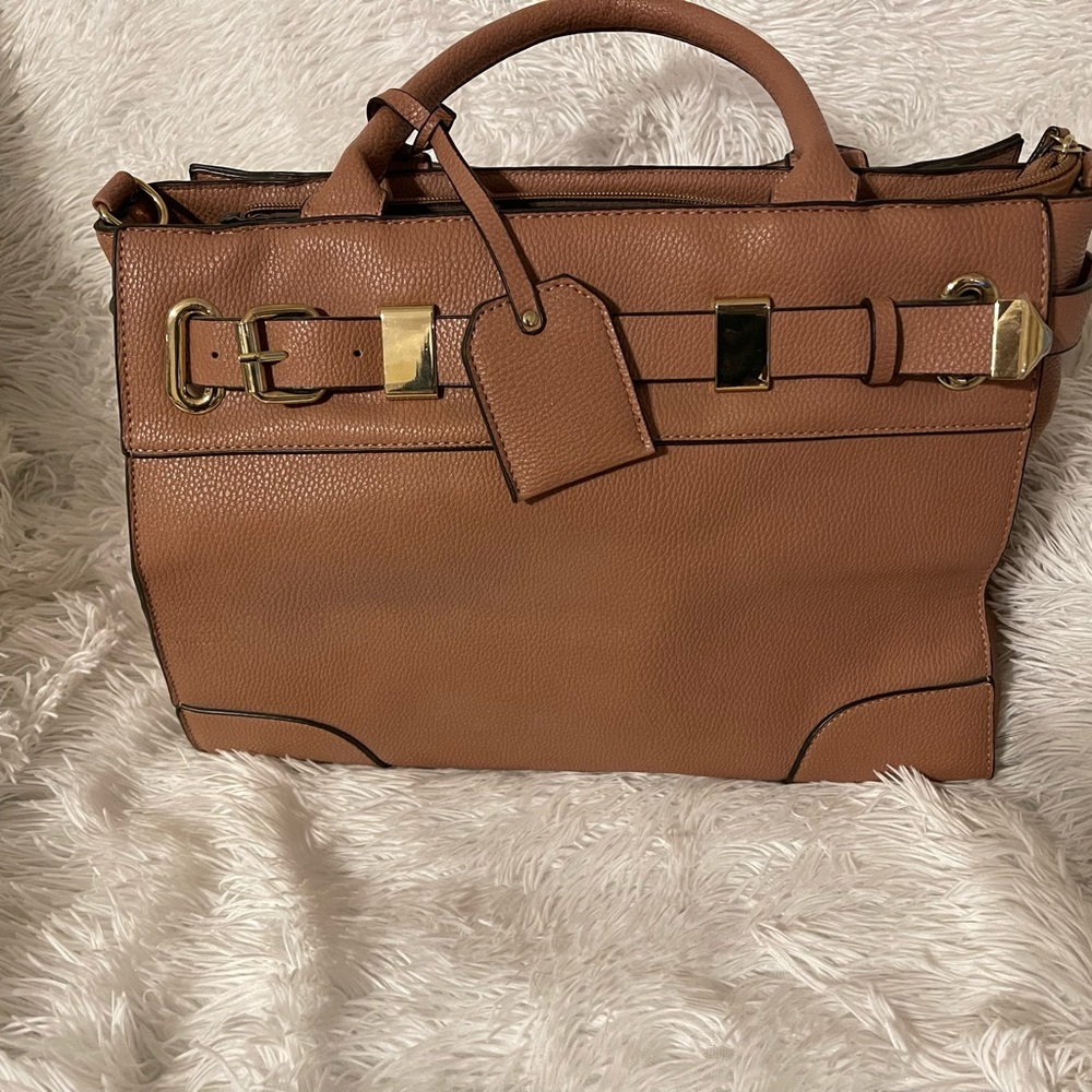 Dark pink handbag